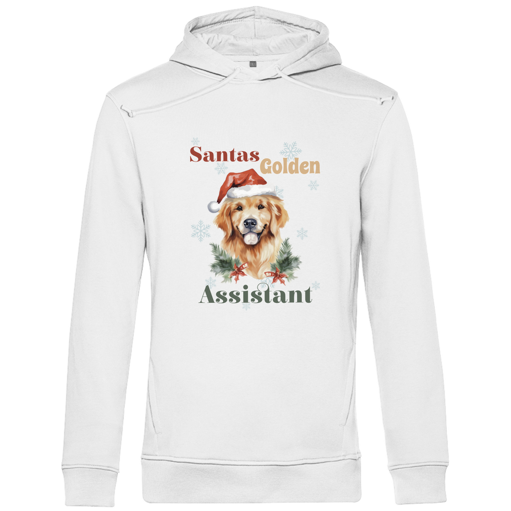 Santas Golden Assistantt - Bio-Hoodie für Herren-Weihnachten