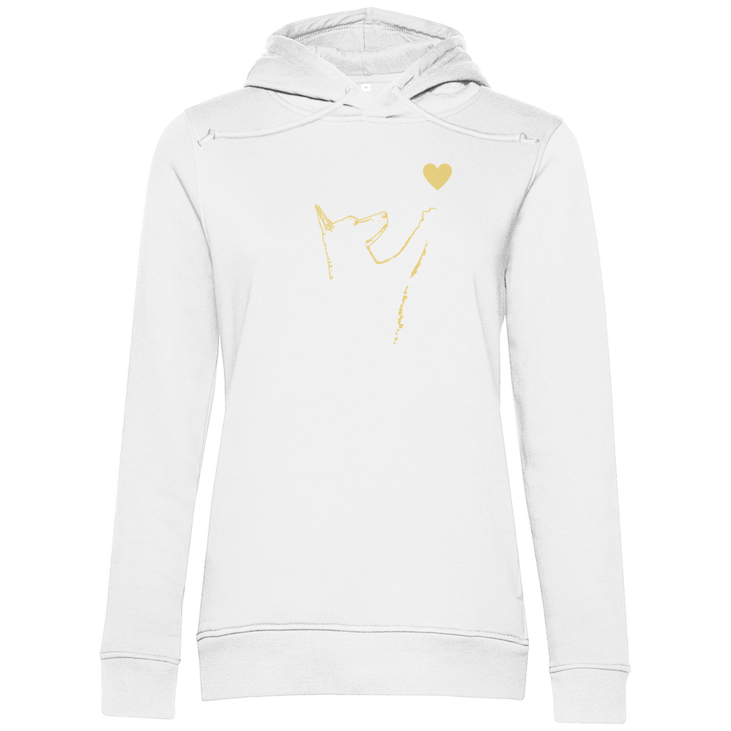 Liebe Hund - Bio-Hoodie für Damen