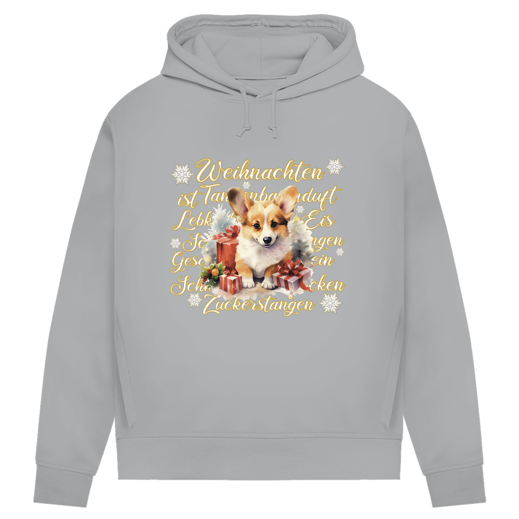 Weihnachten ist... Corgi - Bio-Hoodie für Damen