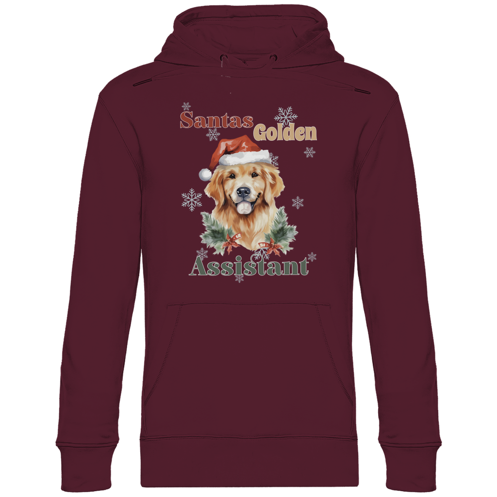 Santas Golden Assistant - Bio-Hoodie für Herren