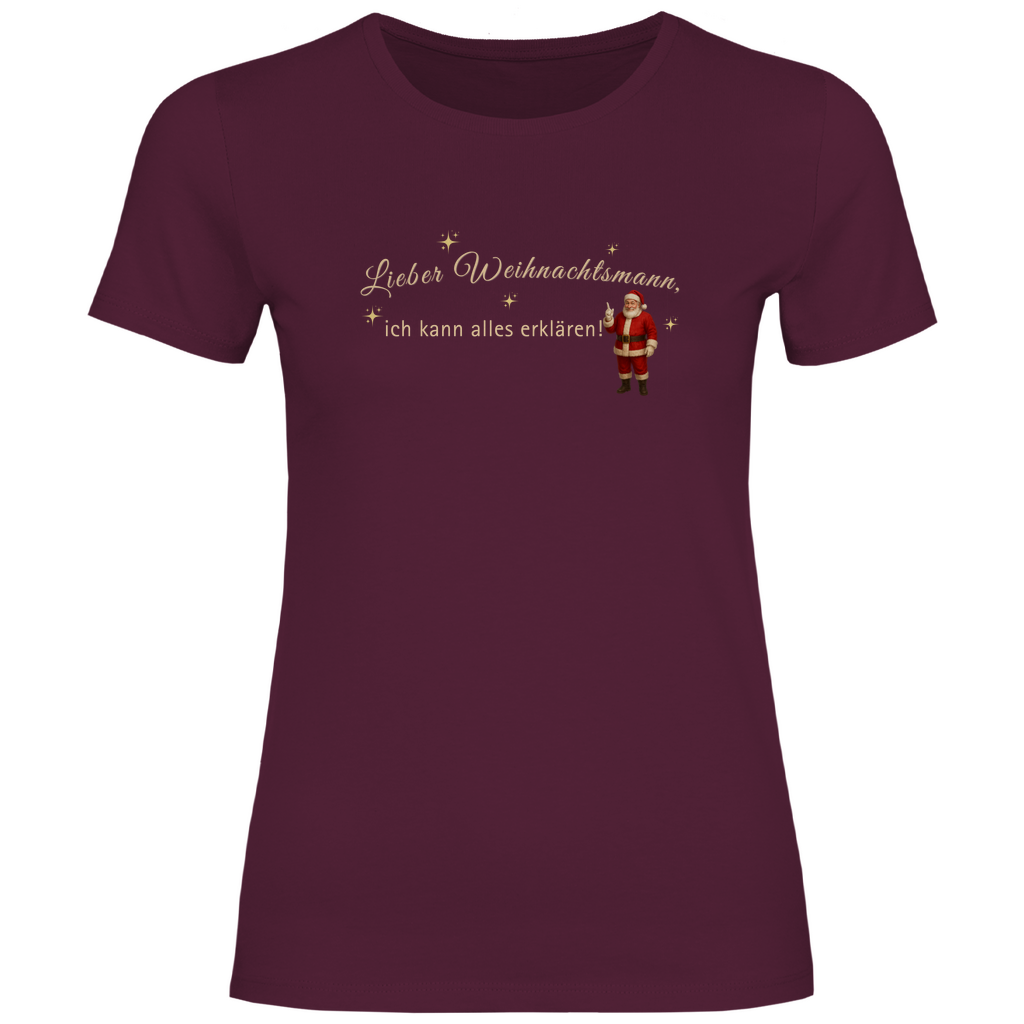 Lieber Weihnachtsmann - T-Shirt für Damen