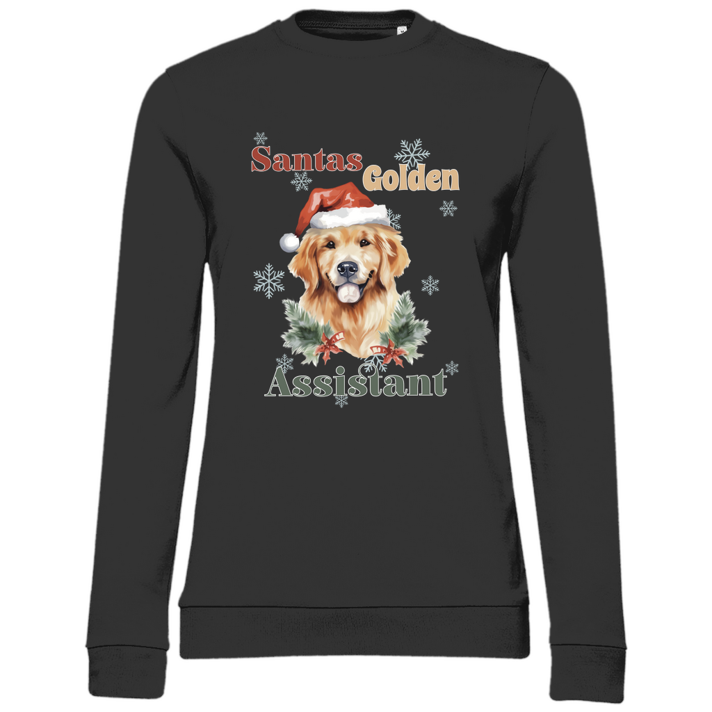 Santas Golden Assistant - Sweatshirt für Damen