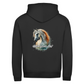 Glück beginnt im Stall - Zipper-Hoodie Unisex | Rückendruck