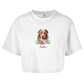 Flower Australian Shepherd - Oversize Crop Top - Dein Wunschtext