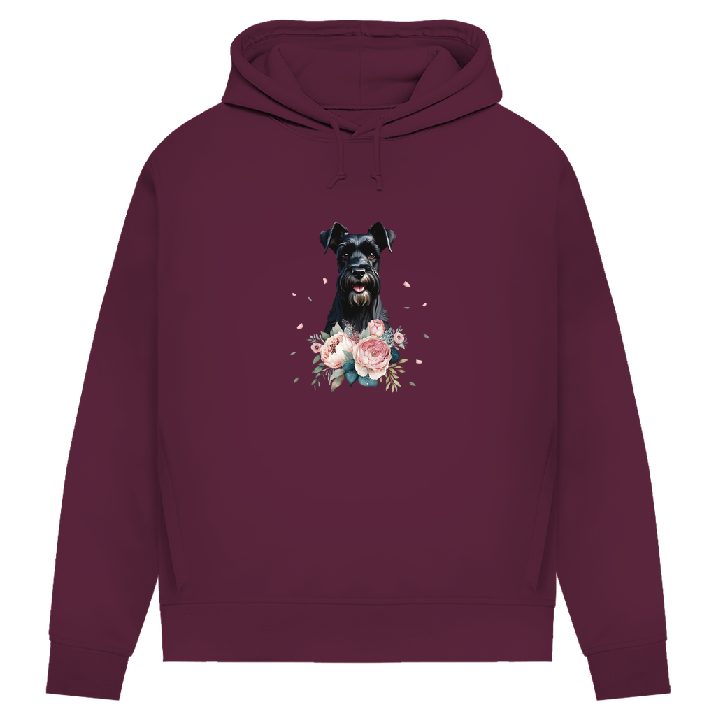 Flower Schnauzer - Bio-Hoodie für Damen