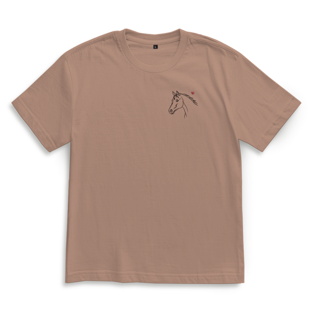 Herzenspferd - Oversize T-Shirt-Unisex