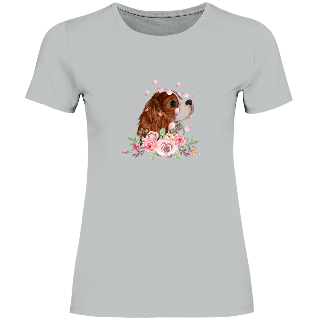 Flower Cavalier King Charles - T-Shirt für Damen