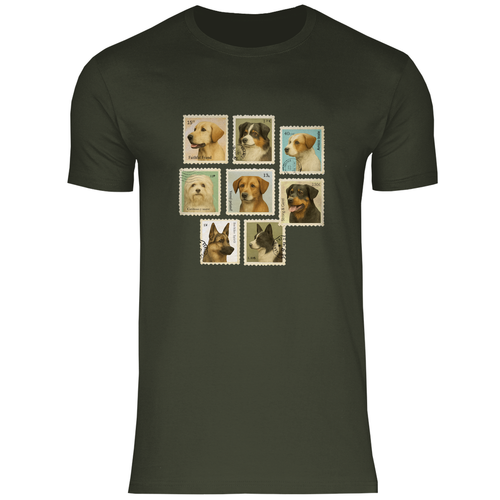 Briefmarken - T-Shirt für Herren