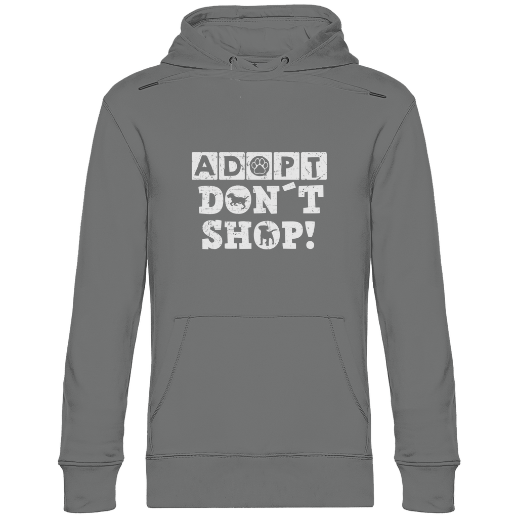 Adopt Don't Shop - Bio-Hoodie für Herren