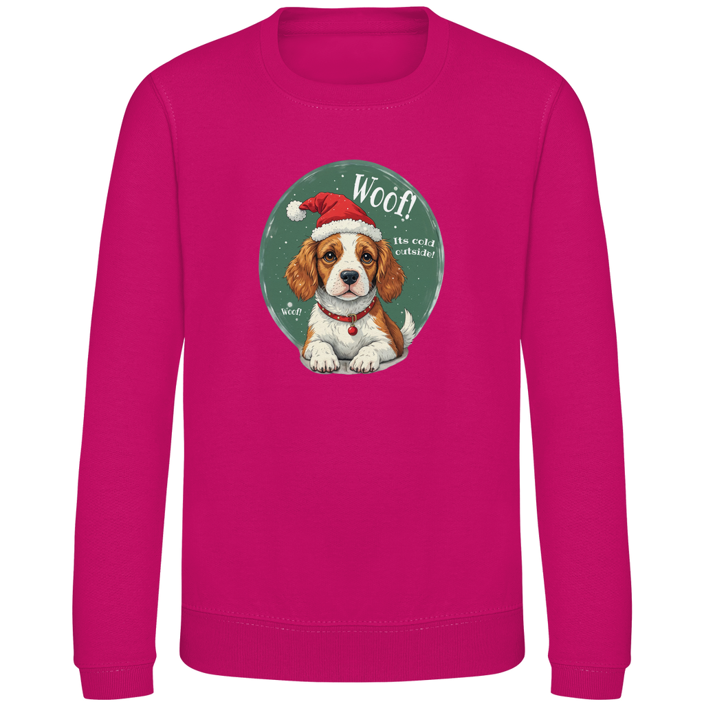 Wuff und Weihnachten - Sweatshirt für Kinder