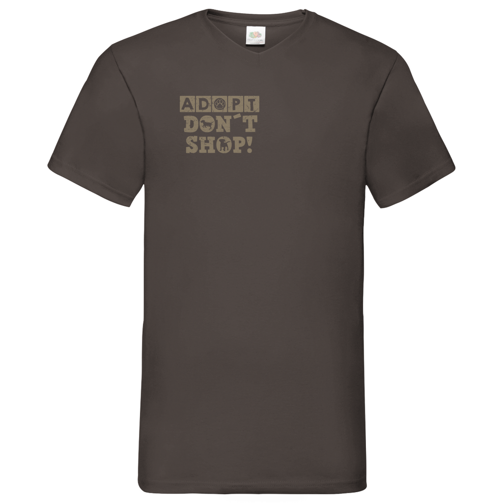 Strays of Streets Adopt Don´t Shop V-Shirt für Herren