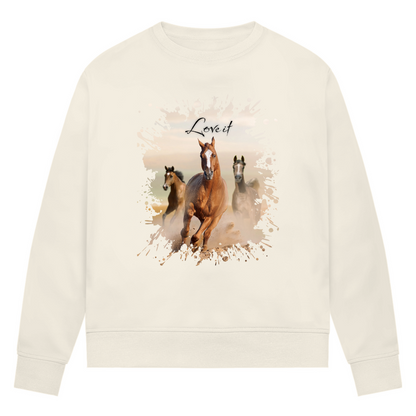Pferdepower - Bio-Sweatshirt für Damen
