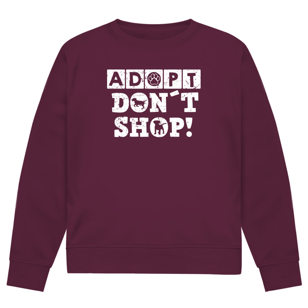 Adopt Don't Shop - Bio-Sweatshirt für Herren