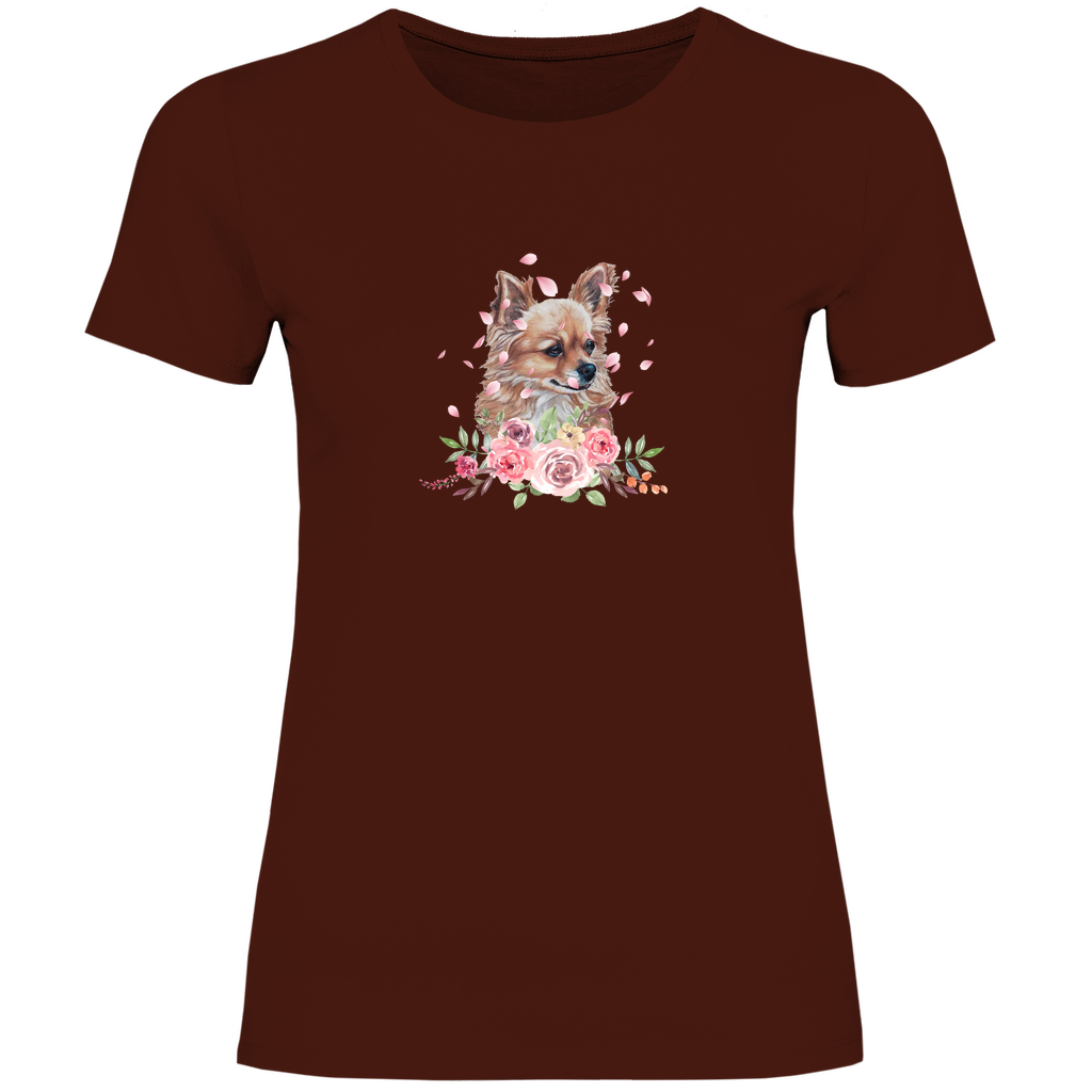 Flower Chihuahua - T-Shirt für Damen