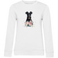 Flower Schnauzer - Bio-Sweatshirt für Damen