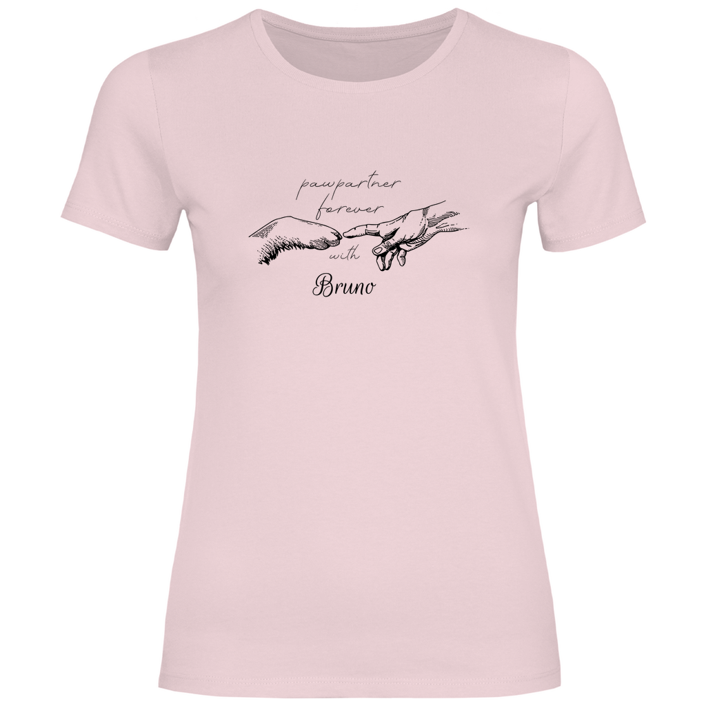 Paw Partner - T-Shirt für Damen - Dein Wunschtext