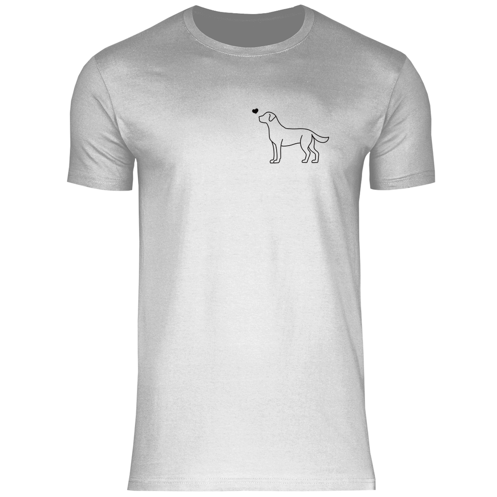 Labrador mit Herz - Shirt für Herren