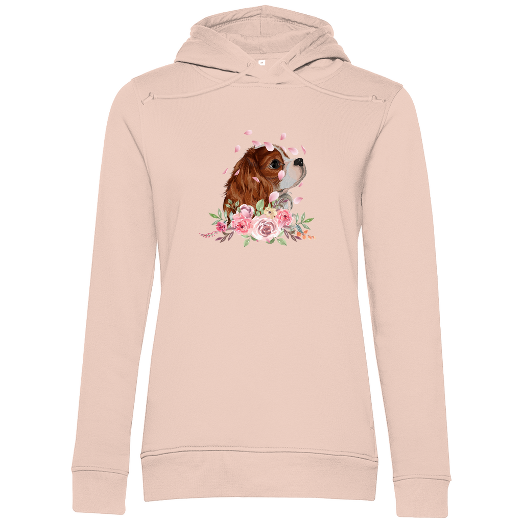 Flower Cavalier King Charles - Bio-Hoodie für Damen