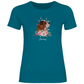 Flower Dog - T-Shirt für Damen - Dein Wunschtext