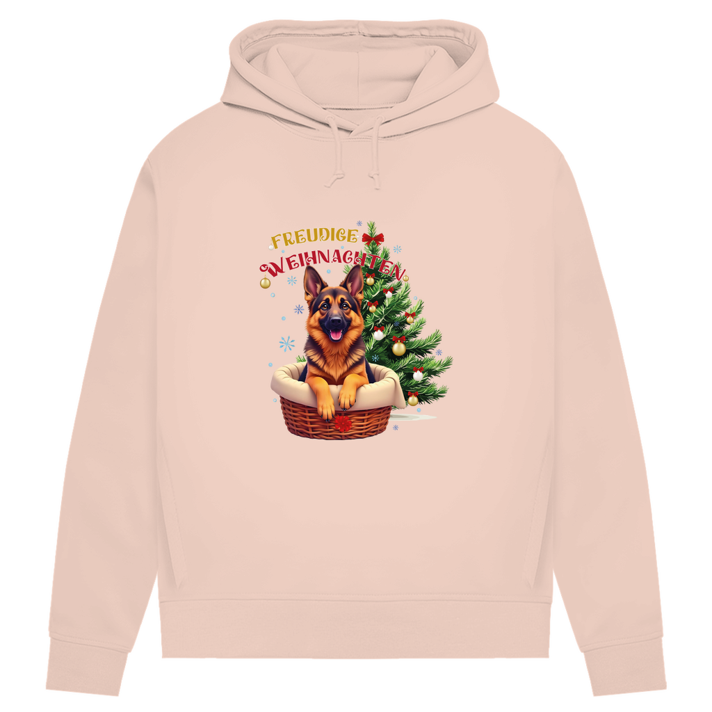 Freudige Weihnachten- Bio-Hoodie für Damen