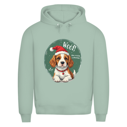 Wuff und Weihnachten - Bio-Hoodie für Herren