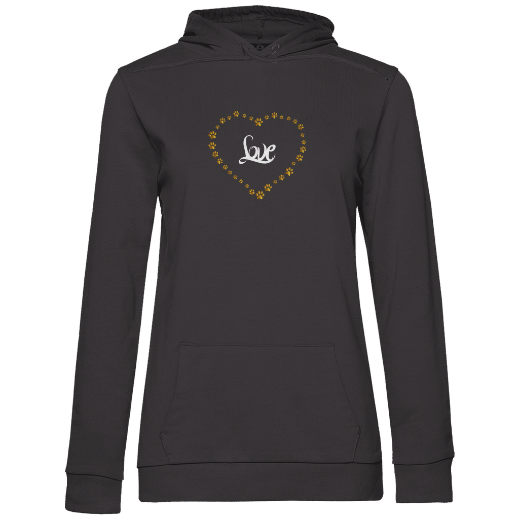 Pfötchenherz - Hoodie für Damen