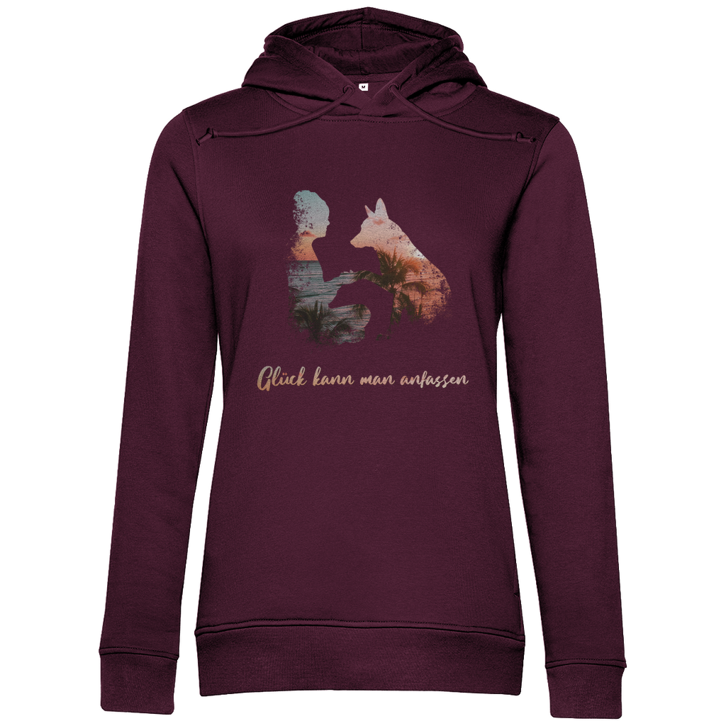 Glück Kann Man Anfassen - Bio-Hoodie für Damen