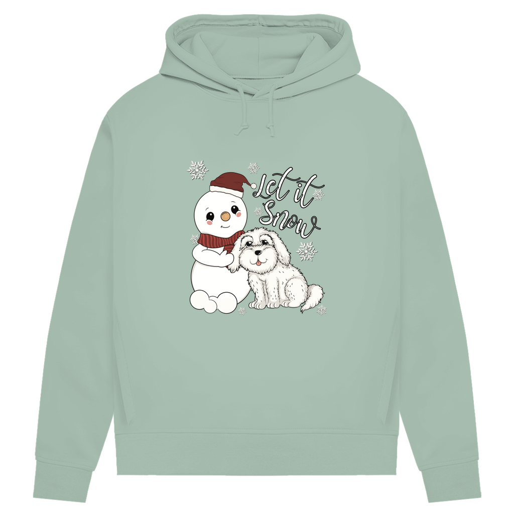 Let it snow- Bio-Hoodie für Damen
