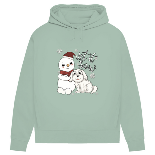 Let it snow- Bio-Hoodie für Damen