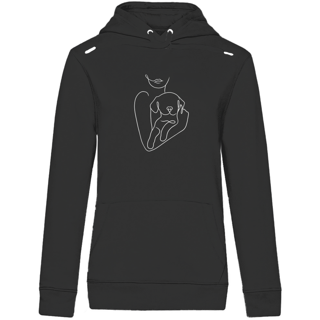 Welpenliebe - Bio-Hoodie für Damen