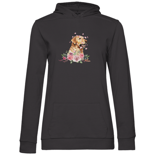 Flower Labrador - Hoodie für Damen