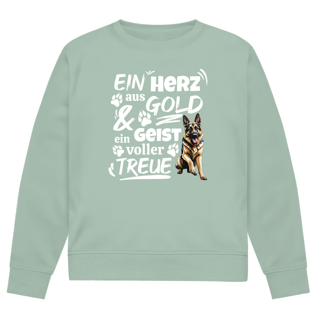 Herz aus Gold - Bio-Sweatshirt für Herren