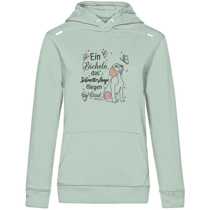 Schmetterlinge - Bio-Hoodie für Damen