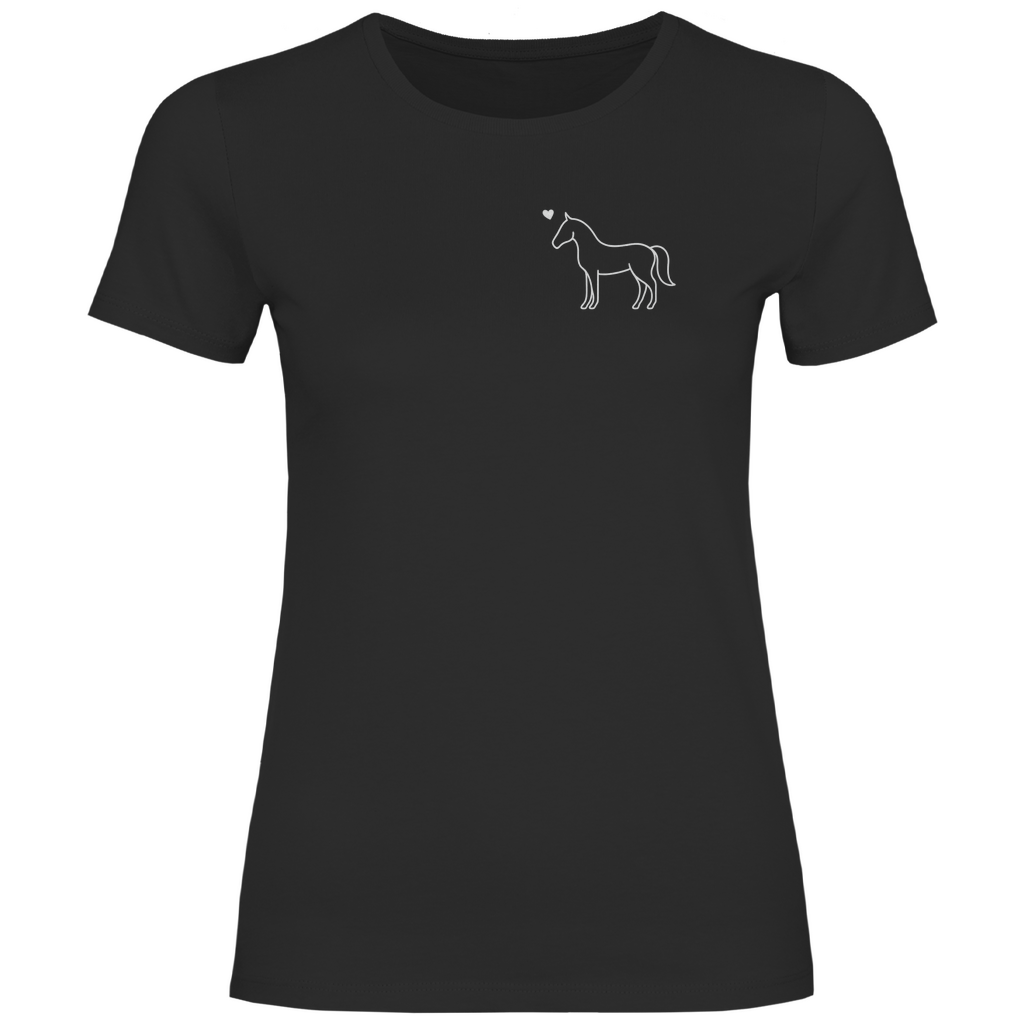 Eleganz mit Herz - T-Shirt für Damen