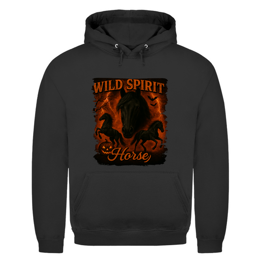 Black & Fire Horse - Hoodie Unisex