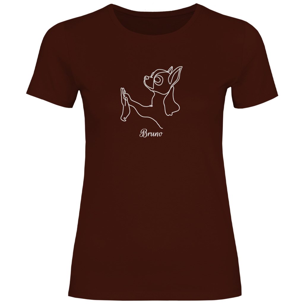 Chihuahua Team - T-Shirt für Damen - Dein Wunschtext