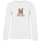 Flower Chihuahua - Bio-Sweatshirt für Damen