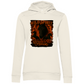 Black & Fire Horse - Bio-Hoodie für Damen
