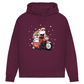 Biker Santa- Bio-Hoodie für Damen