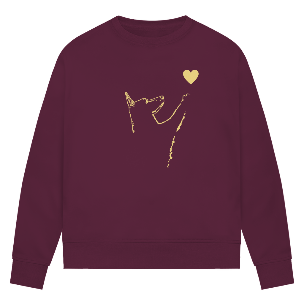 Liebe Hund - Bio-Sweatshirt für Damen