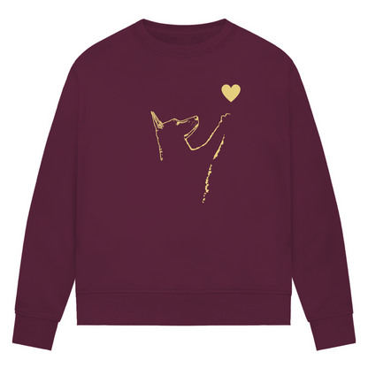Liebe Hund - Bio-Sweatshirt für Damen