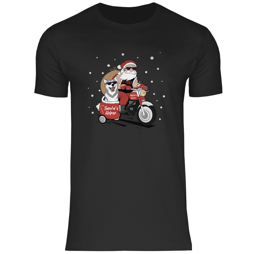 Biker Santa - T-Shirt für Herren