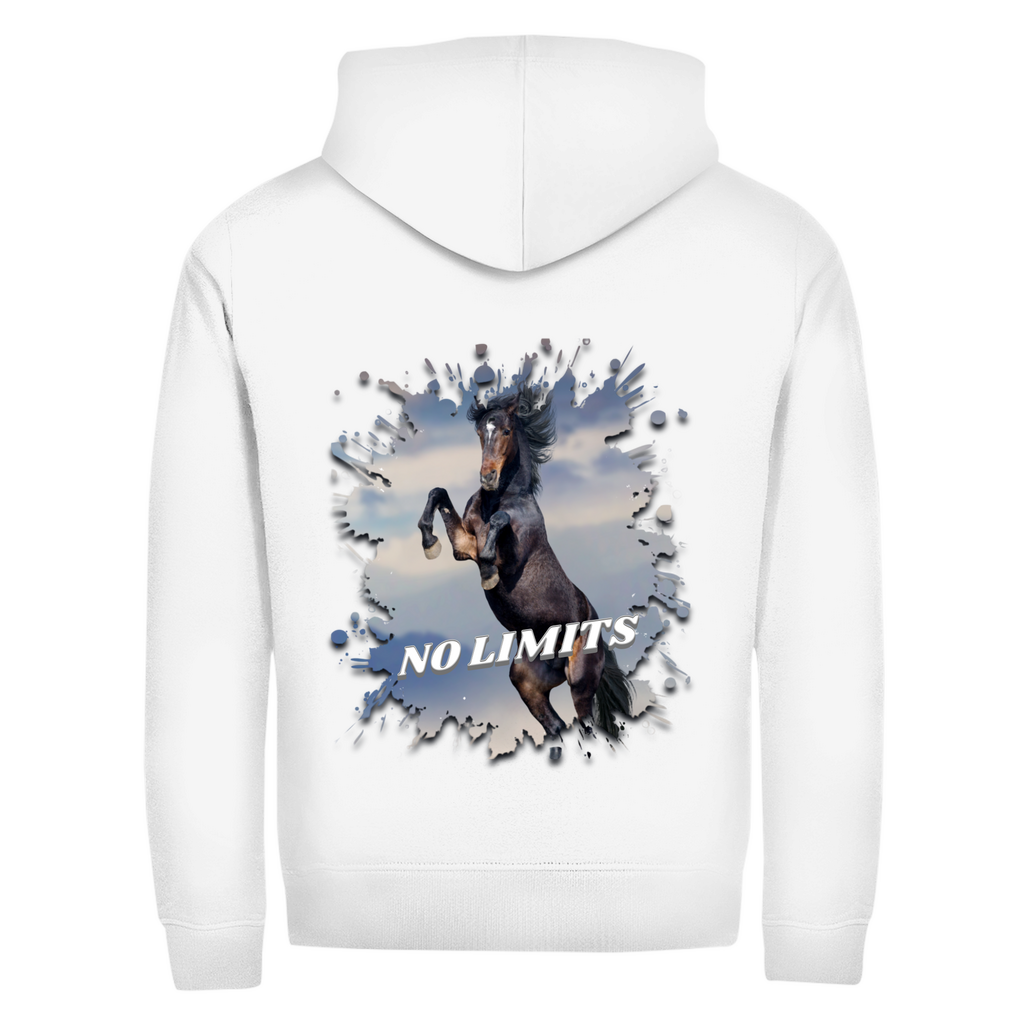 No Limits - Zipper-Hoodie Unisex | Rückendruck