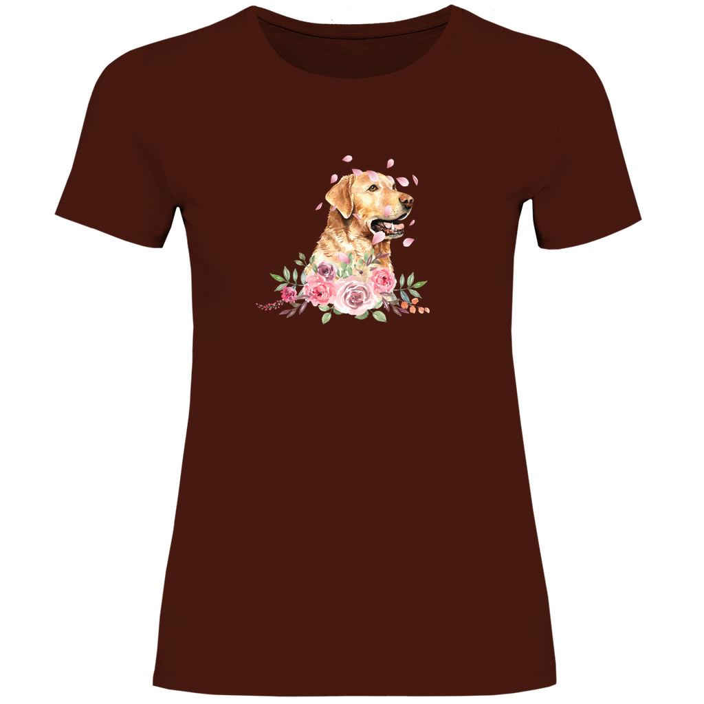 Flower Labrador - T-Shirt für Damen