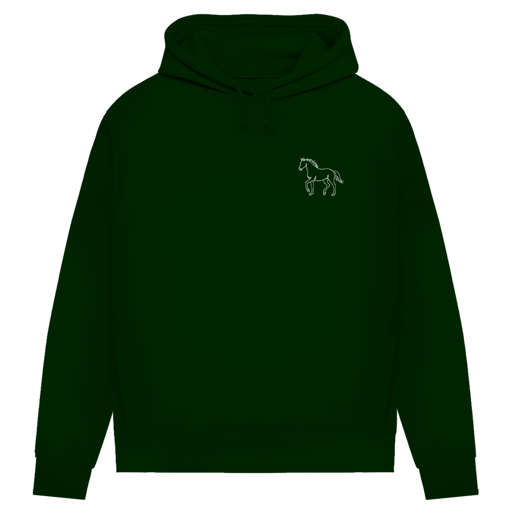 Anmut in Bewegung - Bio-Hoodie für Damen |Brustmotiv