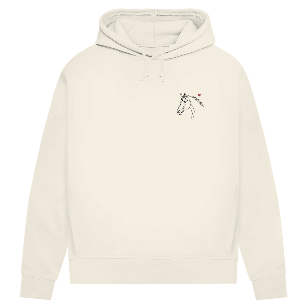 Herzenspferd - Bio-Hoodie für Damen