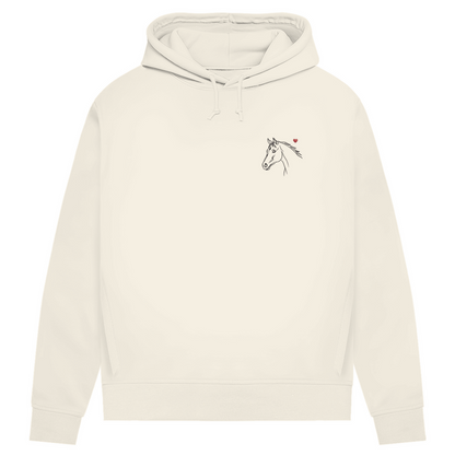 Herzenspferd - Bio-Hoodie für Damen
