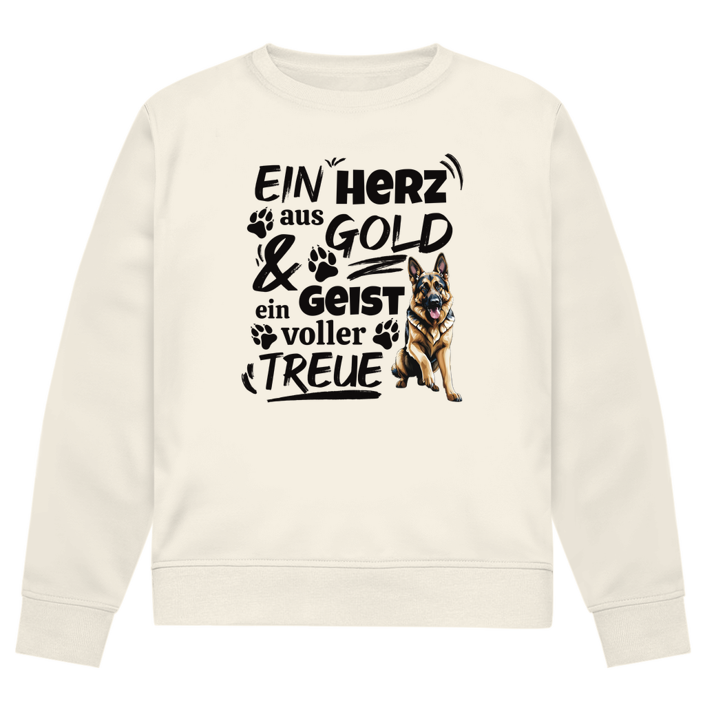 Herz aus Gold - Bio-Sweatshirt für Herren
