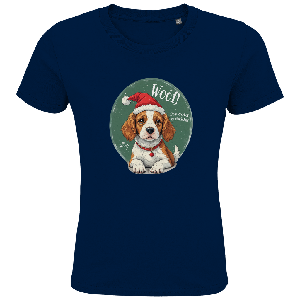 Wuff und Weihnachten - Bio T-Shirt für Kinder