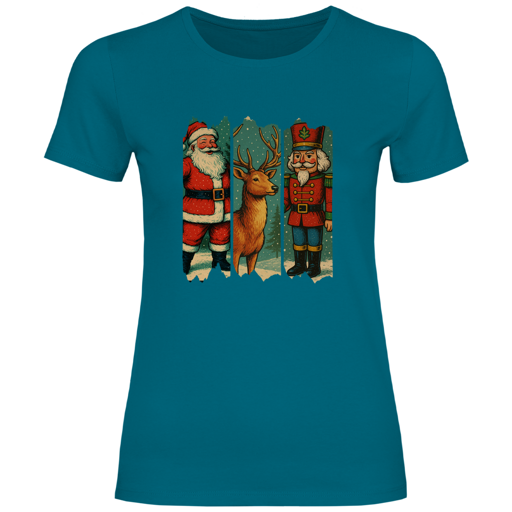 Damen T-Shirt Weihnachten